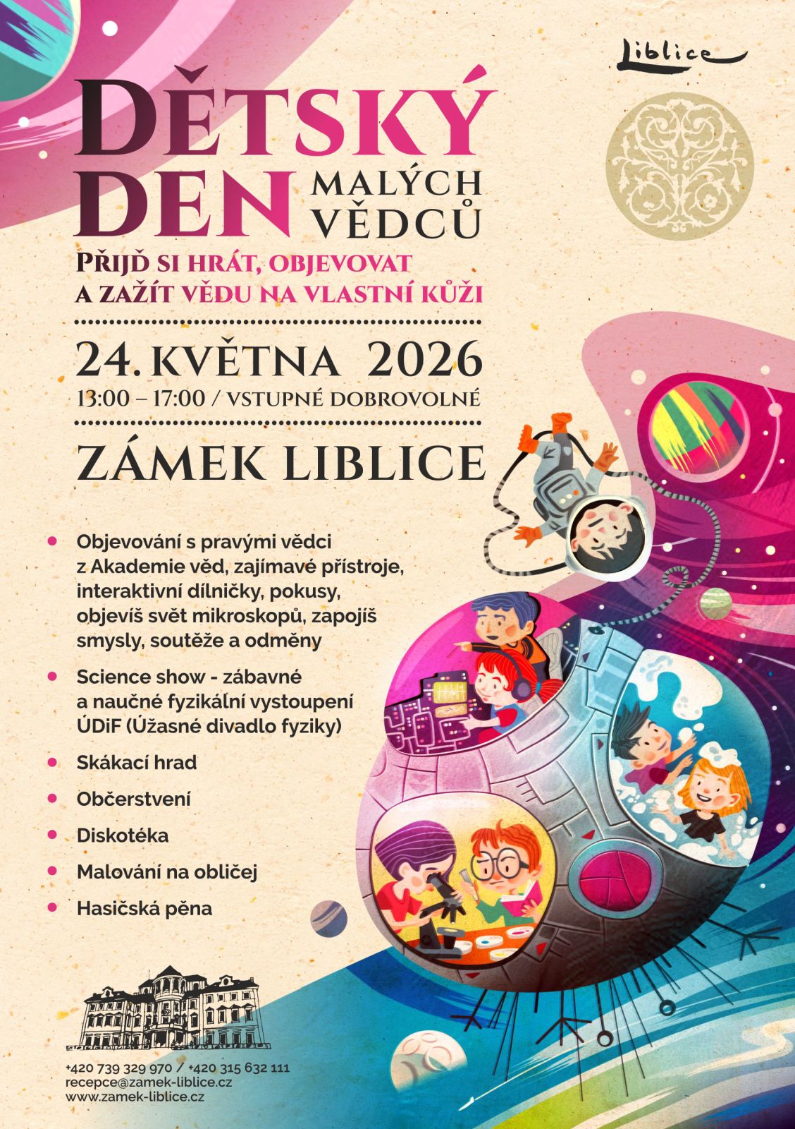 Den dětí na zámku Liblice 24. 5. 2026