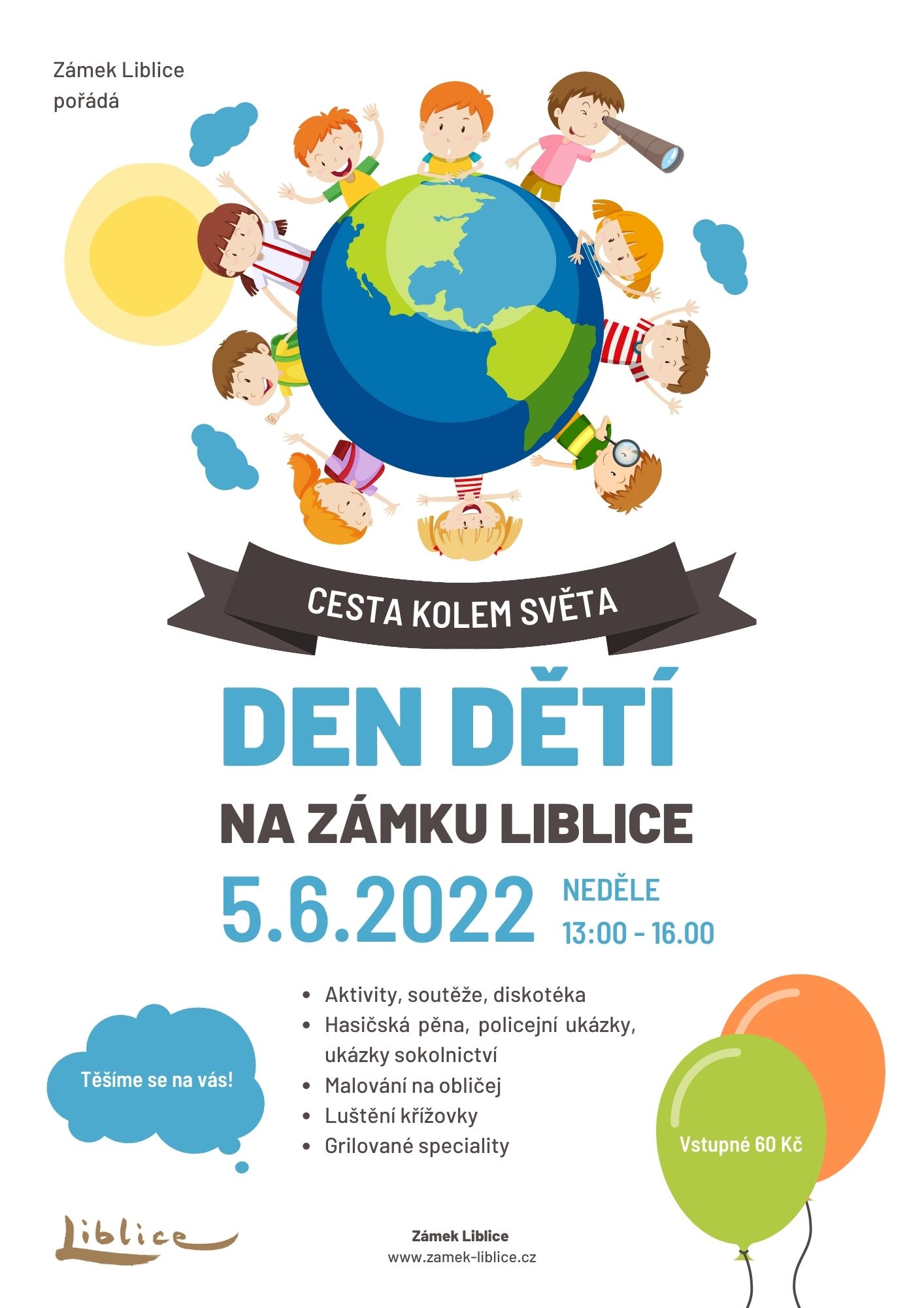 Plakát A4 Den dětí 5.6.2022